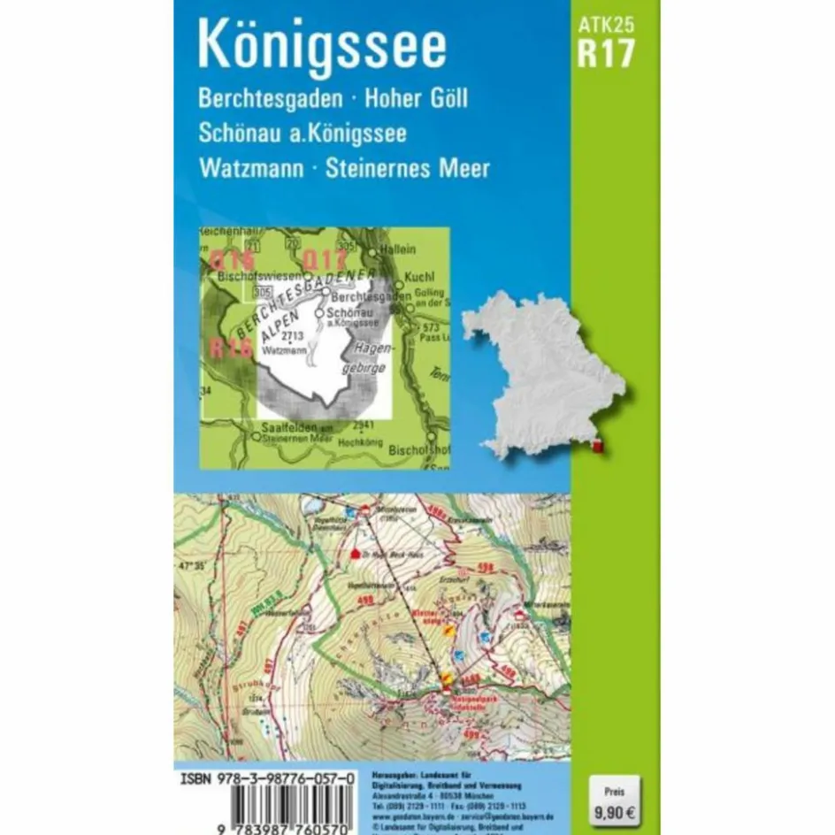 Online ATK25-R17 KÖNIGSSEE (AMTLICHE TOPOGRAPHISCHE KARTE 1:25000) - Wanderkarte Wanderkarten Und Winterkarten|Wanderkarten Und Winterkarten