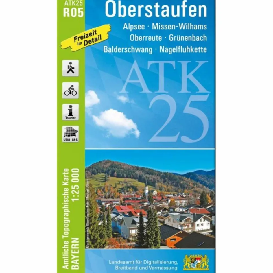 Fahrradkarten|Wanderkarten Und Winterkarten^ATK25-R05 OBERSTAUFEN - Wanderkarte