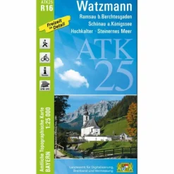 Wanderkarten Und Winterkarten|Wanderkarten Und Winterkarten^ATK25-R16 WATZMANN (AMTLICHE TOPOGRAPHISCHE KARTE 1:25000) - Wanderkarte