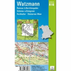Wanderkarten Und Winterkarten|Wanderkarten Und Winterkarten^ATK25-R16 WATZMANN (AMTLICHE TOPOGRAPHISCHE KARTE 1:25000) - Wanderkarte