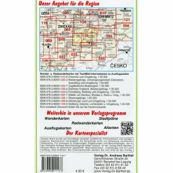 Fahrradkarten|Wanderkarten Und Winterkarten^AUE, SCHNEEBERG LICHTENSTEIN UND UMGEBUNG - Wanderkarte