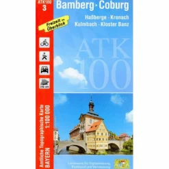 Fahrradkarten|Wanderkarten Und Winterkarten^BAMBERG-COBURG 1:100 000