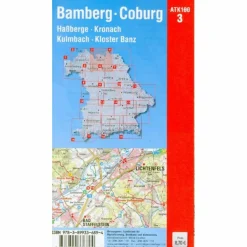 Fahrradkarten|Wanderkarten Und Winterkarten^BAMBERG-COBURG 1:100 000