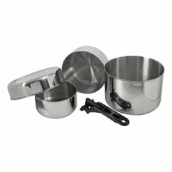 Sale BIWAK EDELSTAHL 3 - Campinggeschirr Campingtöpfe Und Campinggeschirr