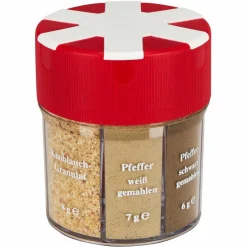 New GEWÜRZSTREUER 6-FACH, GEFÜLLT - Gewürzstreuer Verpflegung