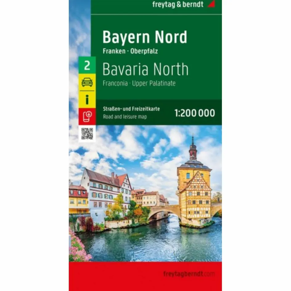 Online BAYERN NORD, STRAßEN- UND FREIZEITKARTE 1:200.000 - Straßenkarte Straßenkarten|Straßenkarten