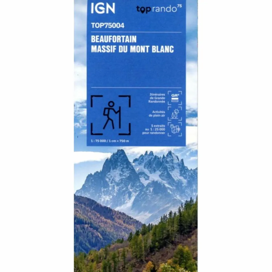Wanderkarten Und Winterkarten|Wanderkarten Und Winterkarten^BEAUFORTIN MONTBLANCE - Wanderkarte
