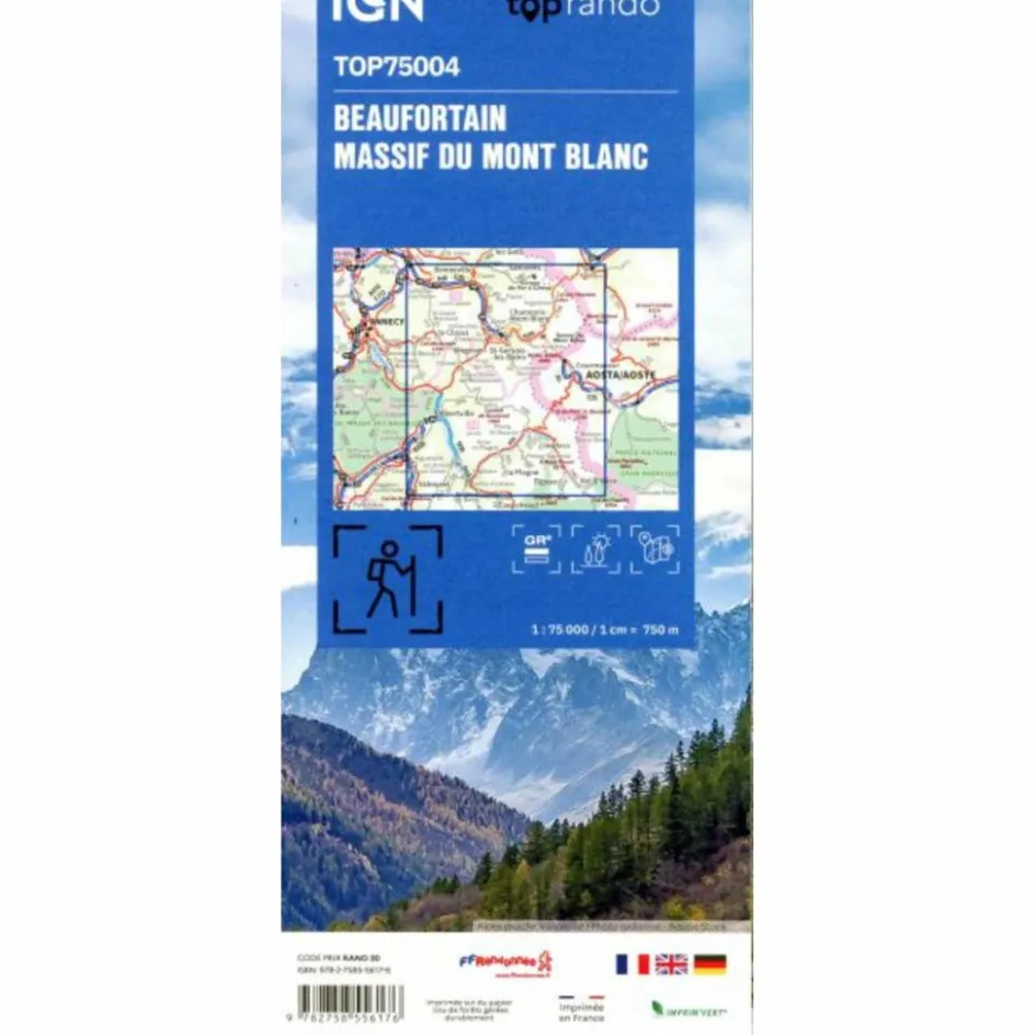 Wanderkarten Und Winterkarten|Wanderkarten Und Winterkarten^BEAUFORTIN MONTBLANCE - Wanderkarte