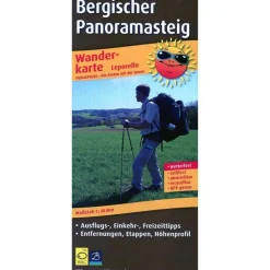 Online BERGISCHER PANORAMASTEIG WANDERKARTE 1 : 30.000 - Wanderkarte Wanderkarten Und Winterkarten|Wanderkarten Und Winterkarten