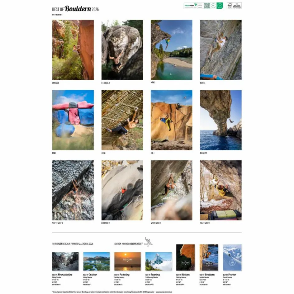 Kalender^BEST OF BOULDERN 2026 - Kalender