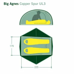 Big Agnes 2-Personen-Zelte|Sommerzelte^COPPER SPUR UL3 - Kuppelzelt