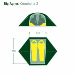 Big Agnes 2-Personen-Zelte|Sommerzelte^KRUMHOLTZ 2 - Kuppelzelt