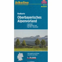 New BIKELINE RK OBERBAYERISCHES ALPENVORLAND - Fahrradkarte Fahrradkarten|Fahrradkarten