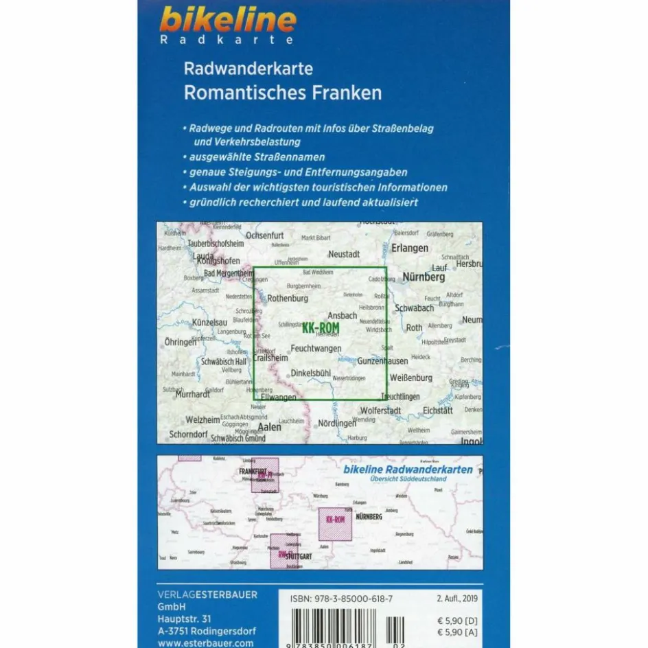 Fahrradkarten|Fahrradkarten^BIKELINE RK ROMANTISCHES FRANKEN - Fahrradkarte
