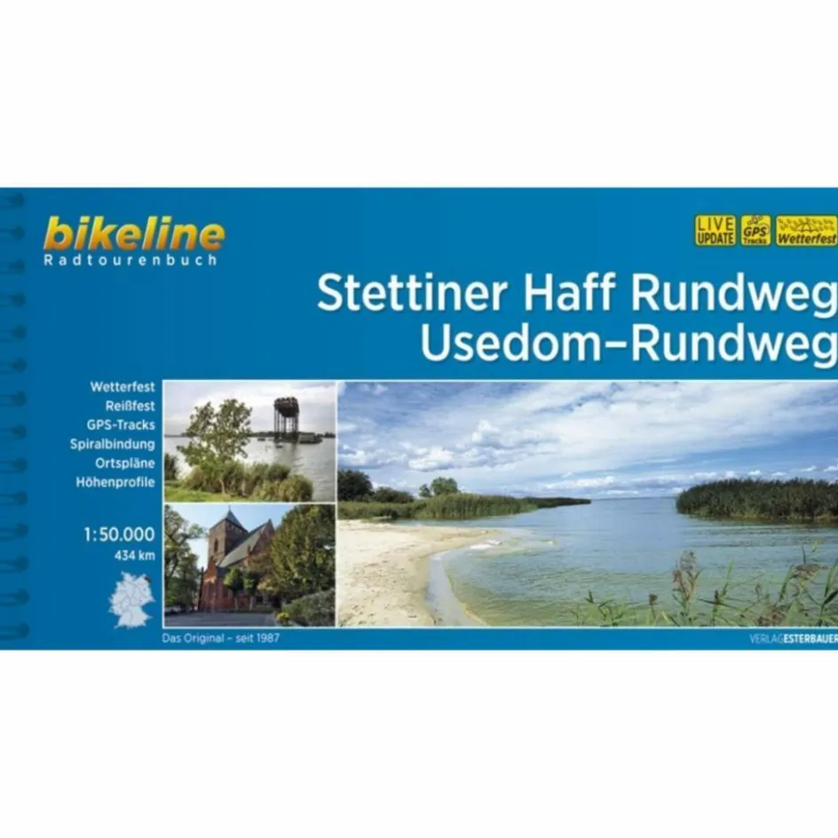 Radwanderführer Und Mountainbikeführer^BIKELINE STETTINER HAFF UND USEDOM - Radwanderführer