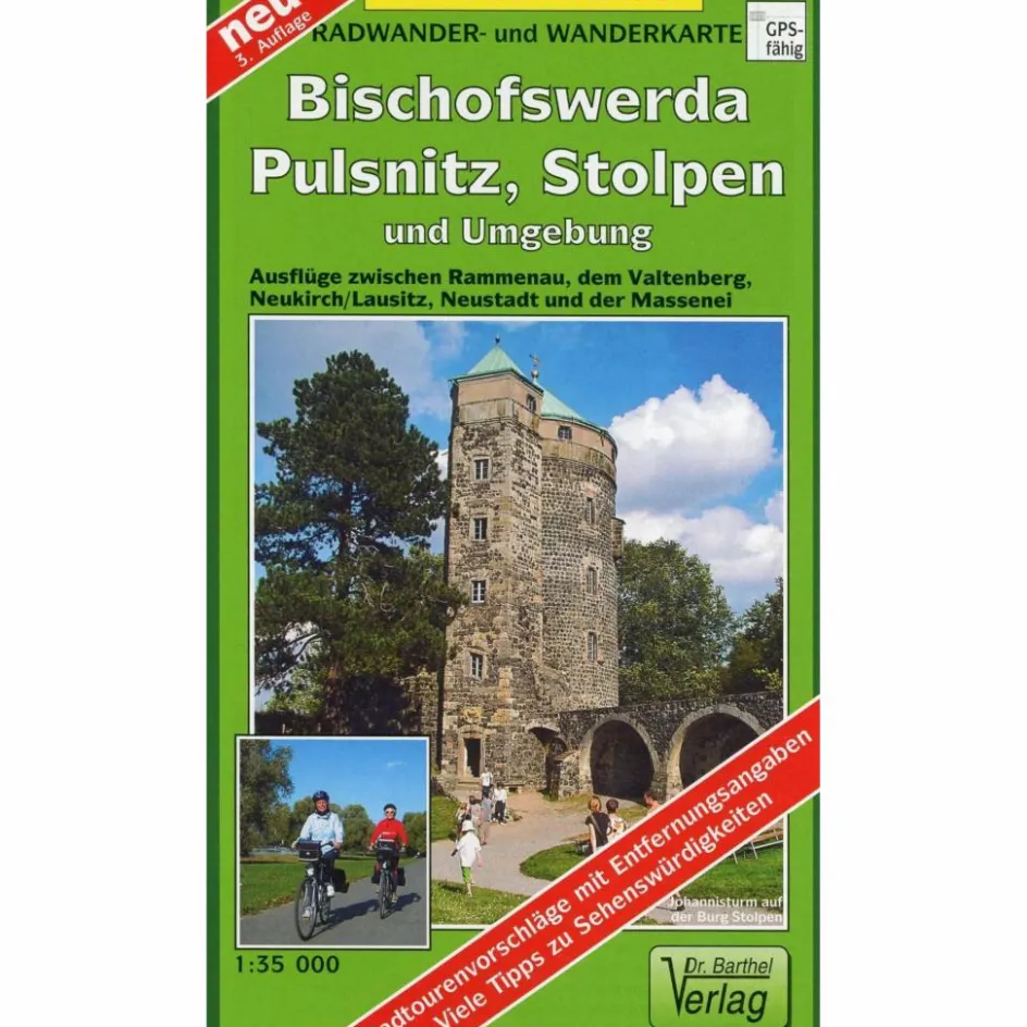 Fahrradkarten|Wanderkarten Und Winterkarten^BISCHOFSWERDA, PULSNITZ, STOLPEN UND UMGEBUNG - Wanderkarte