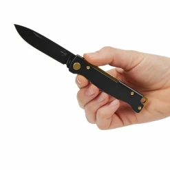 New ATLAS BLACK STONEWASH BRASS - Klappmesser Klappmesser