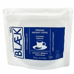 Blaek Coffee Verpflegung|Kaffee Equipment^BLAEK PREMIUM INSTANT KAFFEE, 60G BAG - Kaffee