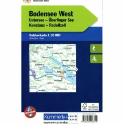 Fahrradkarten|Wanderkarten Und Winterkarten^BODENSEE WEST NR. 43 OUTDOORKARTE DEUTSCHLAND 1:35 000 - Karte