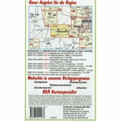 Fahrradkarten|Wanderkarten Und Winterkarten^BRANDENBURGER HAVELSEEN UND UMGEBUNG - Wanderkarte