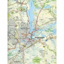 Fahrradkarten|Wanderkarten Und Winterkarten^BRANDENBURGER HAVELSEEN UND UMGEBUNG - Wanderkarte