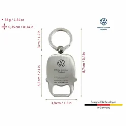 BRISA Schlüsselanhänger^VW T1 BUS SCHLÜSSELANHÄNGER MIT FLASCHENÖFFNER IN SICHTVERPA - Schlüsselanhänger