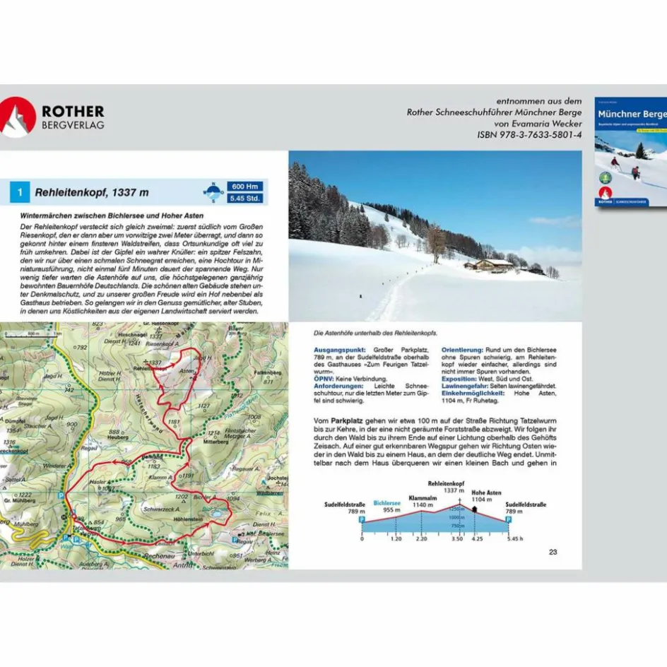 Online BVR MÜNCHNER BERGE SCHNEESCHUH Wintersportführer