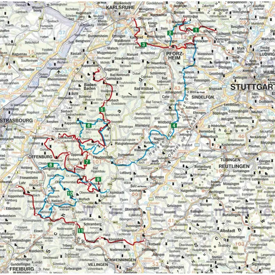 Reiseführer Deutschland^BVR SCHWARZWALD - Wanderführer
