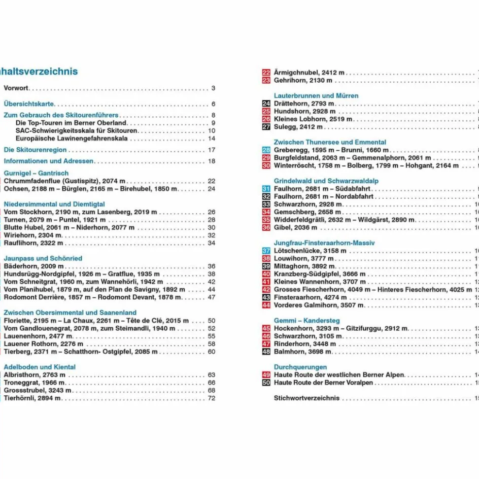 BVR SKITOURENFÜHRER BERNER OBERLAND Wintersportführer