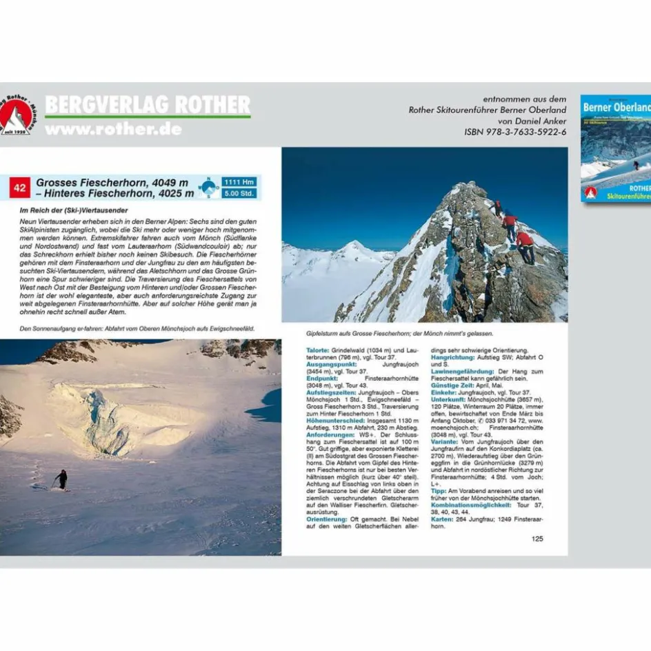 BVR SKITOURENFÜHRER BERNER OBERLAND Wintersportführer