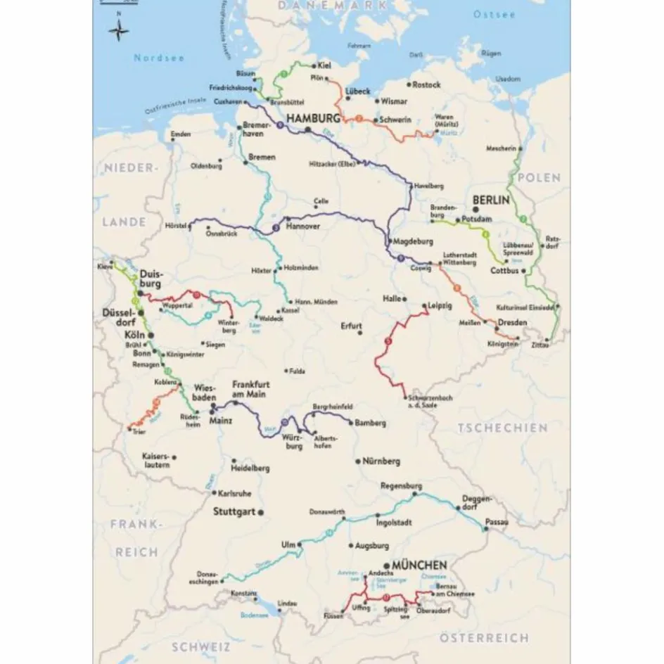 Wohnmobilreiseführer^CAMPERGLÜCK TRAUMROUTEN FLÜSSEN UND SEEN - Reiseführer