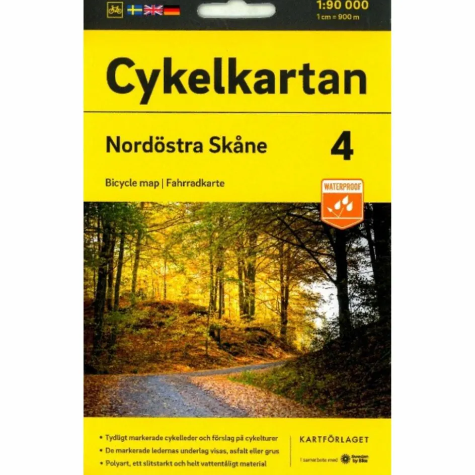 Fahrradkarten|Fahrradkarten^CYKELKARTAN BLAD 4 NORDÖSTRA SKÅNE 1:90000 - Fahrradkarte