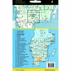 Fahrradkarten|Fahrradkarten^CYKELKARTAN BLAD 4 NORDÖSTRA SKÅNE 1:90000 - Fahrradkarte