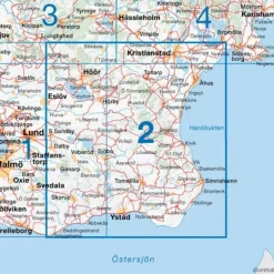 Discount CYKELKARTAN BLAD 2 SYDÖSTRA SKÅNE 1:90000 - Fahrradkarte Fahrradkarten|Fahrradkarten