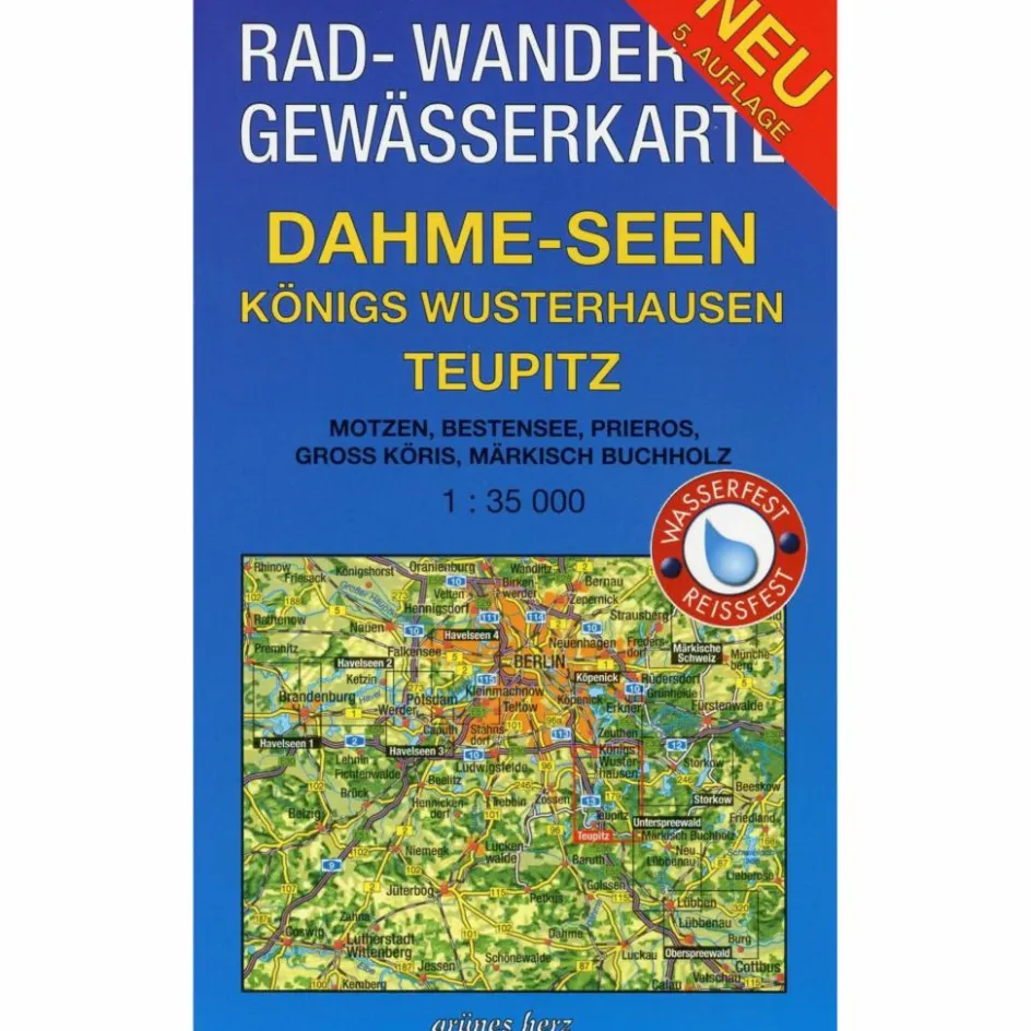 Fahrradkarten|Gewässerkarten^DAHME-SEEN: KÖNIGS WUSTERHAUSEN, TEUPITZ - Fahrradkarte
