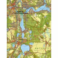 Fahrradkarten|Gewässerkarten^DAHME-SEEN: KÖNIGS WUSTERHAUSEN, TEUPITZ - Fahrradkarte