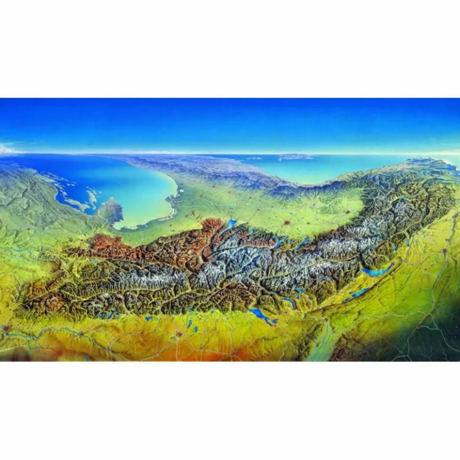 Wandkarten Und Poster^DAS GROßE BERANN-ALPENPANORAMA - Poster