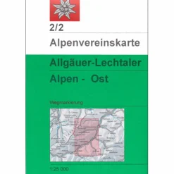 Best DAV 2/2 ALLGÄUER/LECHTALER ALPEN - Wanderkarte Wanderkarten Und Winterkarten|Wanderkarten Und Winterkarten