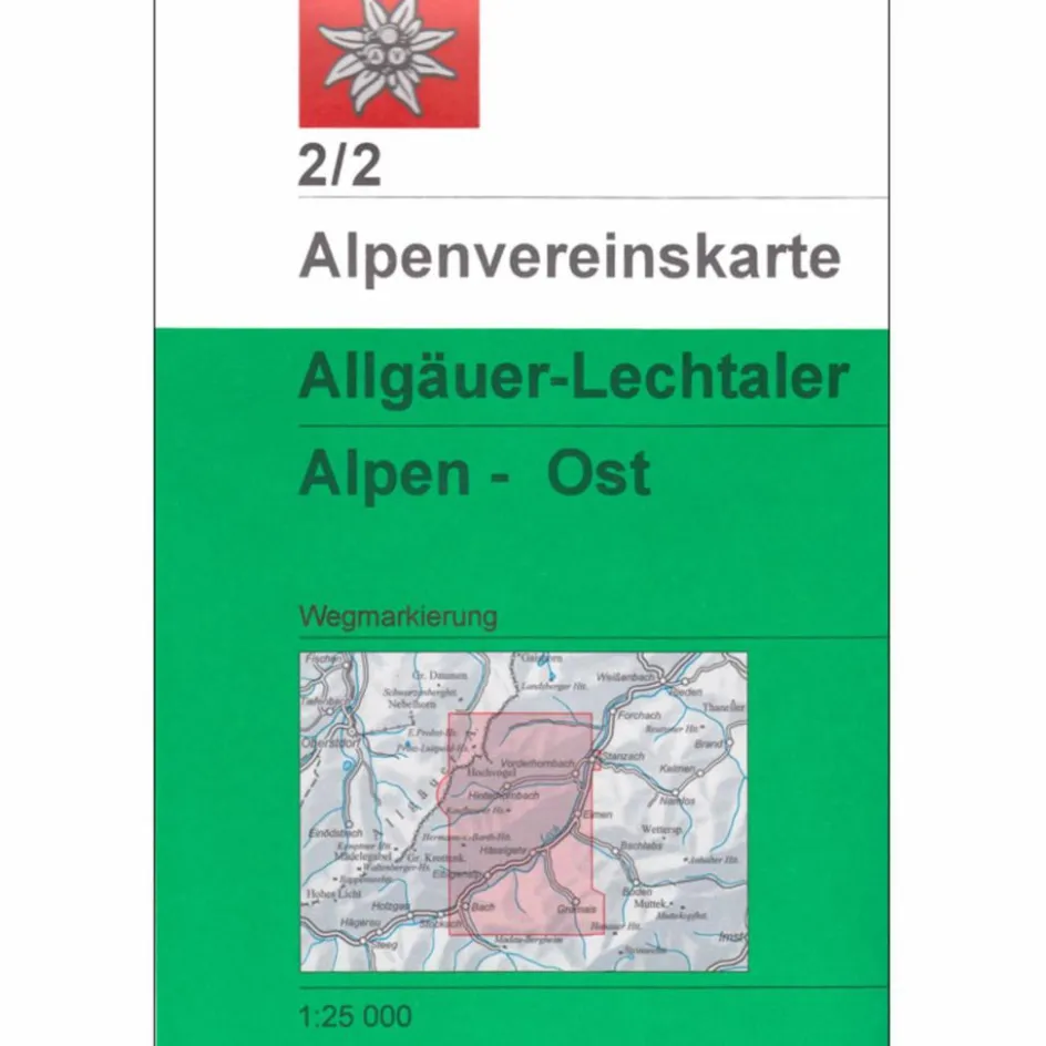 Best DAV 2/2 ALLGÄUER/LECHTALER ALPEN - Wanderkarte Wanderkarten Und Winterkarten|Wanderkarten Und Winterkarten