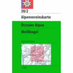 Best DAV 30/2 ÖTZTALER ALPEN WEIßKUGEL 1:25T - Wanderkarte Winterkarten|Wanderkarten Und Winterkarten