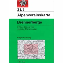 Wanderkarten Und Winterkarten|Wanderkarten Und Winterkarten^DAV 31/3 WEG BRENNERBERGE - Wanderkarte
