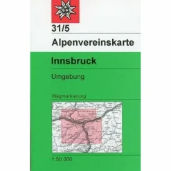 Winterkarten|Wanderkarten Und Winterkarten^DAV 31/5 WEG INNSBRUCK UND UMGEBUNG - Wanderkarte