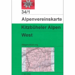 Wanderkarten Und Winterkarten|Wanderkarten Und Winterkarten^DAV 34/1 WEG KITZBÜHELER ALPEN WEST - Wanderkarte
