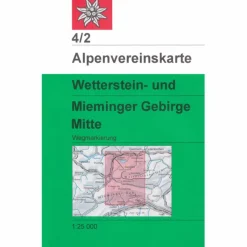 Best DAV 4/2 WETTERSTEIN/MIEMINGER MITTE 1:25.000 - Wanderkarte Wanderkarten Und Winterkarten|Wanderkarten Und Winterkarten