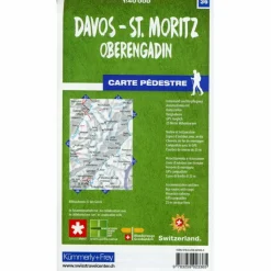 New DAVOS - ST. MORITZ / OBERENGADIN 36 WANDERKARTE 1:40 000 MAT - Wanderkarte Wanderkarten Und Winterkarten|Wanderkarten Und Winterkarten