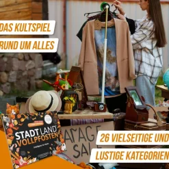 Kinder Denkriesen Reisespiele|Kinderreisespiele Und Spielzeug^STADT LAND VOLLPFOSTEN - CLASSIC EDITION - 'INTELLIGENZ IST - Reisespiel