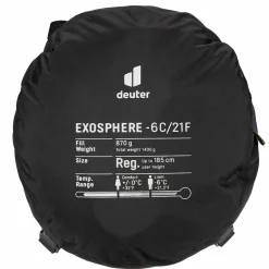 New EXOSPHERE EL -6C/21F Herren - Kunstfaserschlafsack Kunstfaserschlafsäcke|3-Jahreszeiten-Schlafsäcke