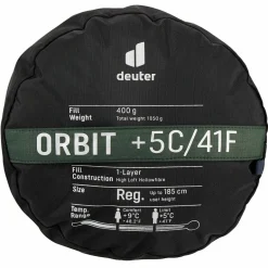 Deuter Kunstfaserschlafsäcke|Sommerschlafsäcke^ORBIT EL +5C/41F Herren - Sommerschlafsack