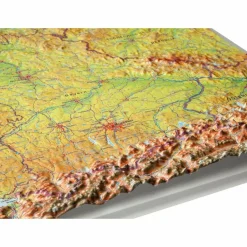 Sale DEUTSCHLAND 1 : 1 200 000 MIT ALUMINIUM - Wand Karte Wandkarten Und Poster