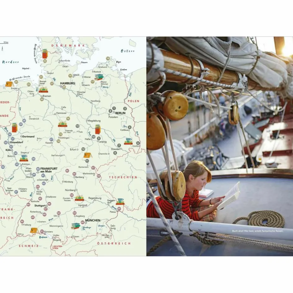 Hot DEUTSCHLAND FÜR BUCHVERLIEBTE - Reiseführer Reiseführer Deutschland